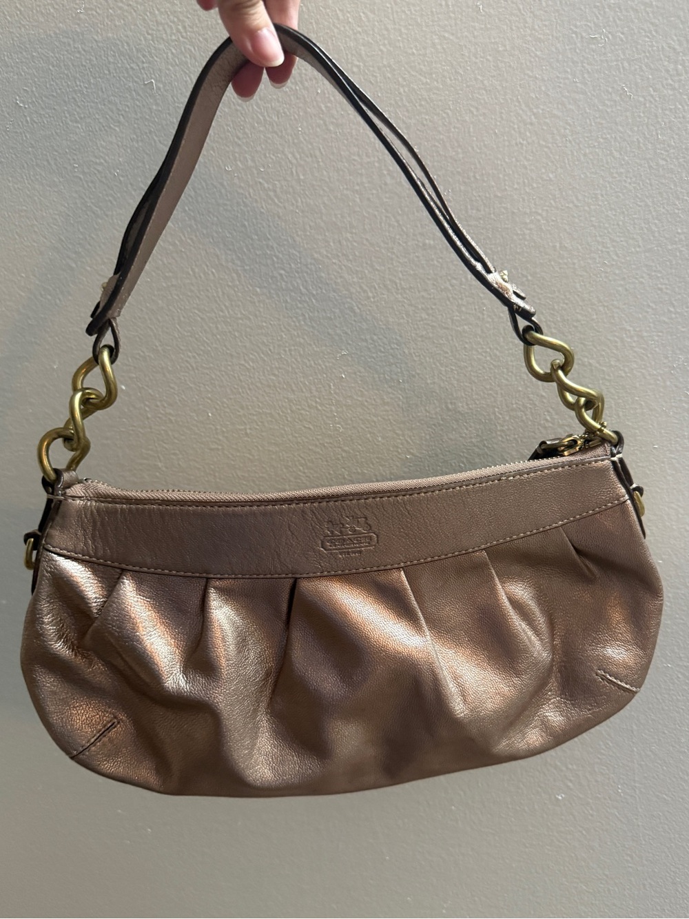 Vintage Coach Madison Hobo Metalic Mini Shoulder Bag Y2K style